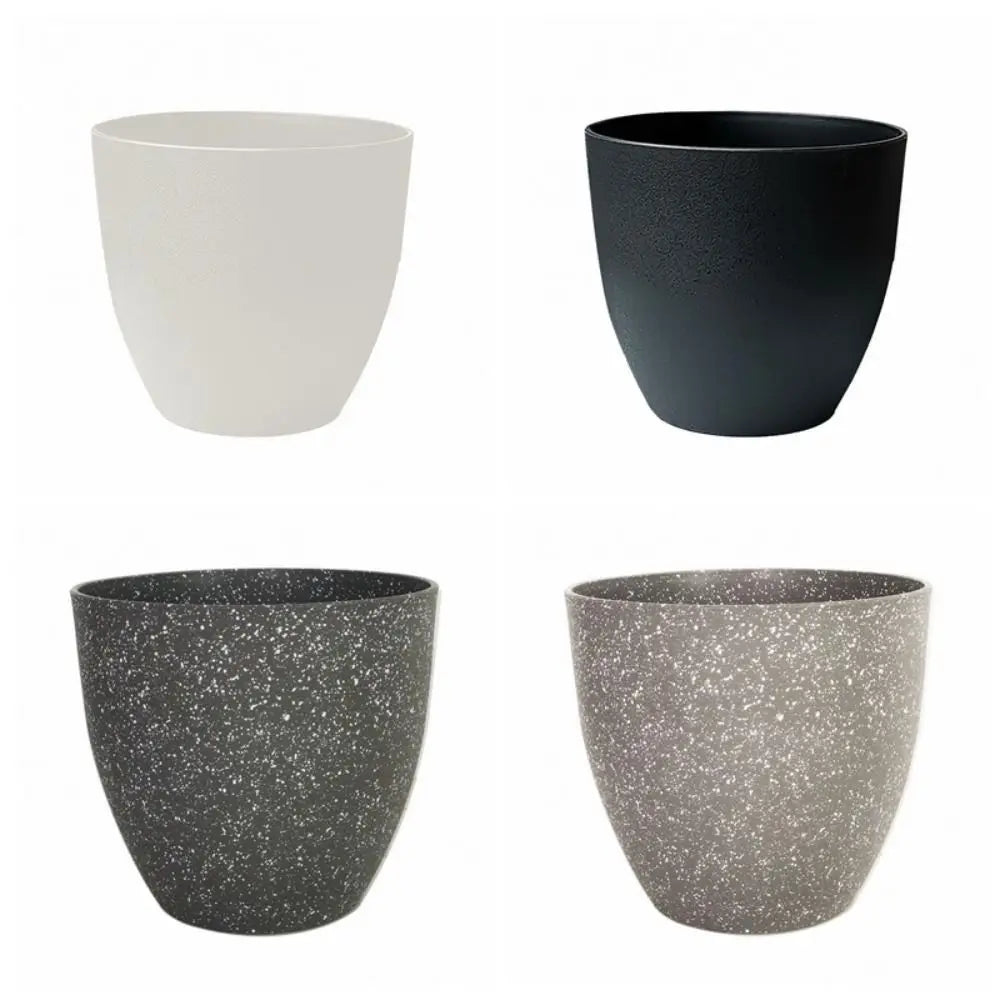 Frosted Imitation Stone Flower Pots Gardening Flowers Green Plant Pots European Style Thickened and Durable Plastic Flower Pots