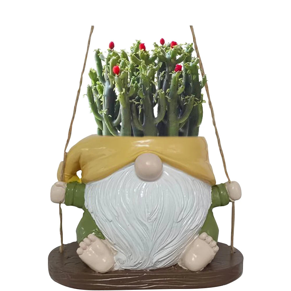 Hanging Planter Pot Resin Hanging Dwarf Planter Creative Cute Plant Succulent Pots for Indoor Outdoor Plant