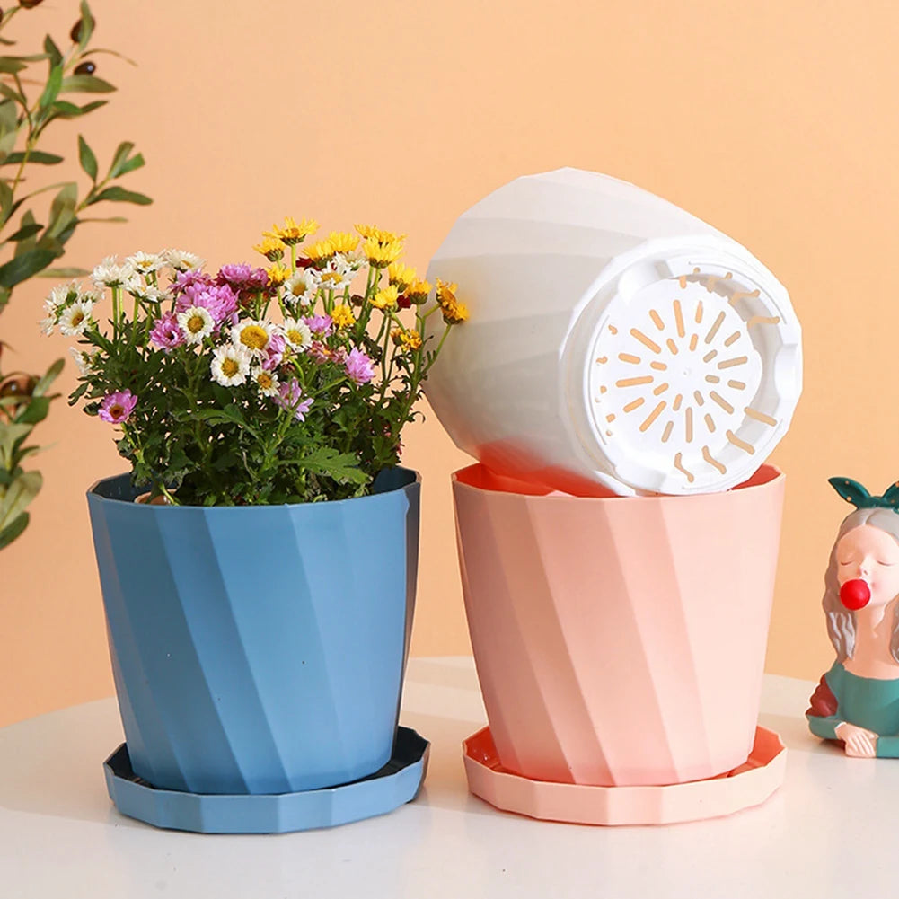 1PC Succulents Flower Pots Planter Creative Vase Green Plants Pot Vase Balcony Decoration Flower Pots for Garden Home Decor