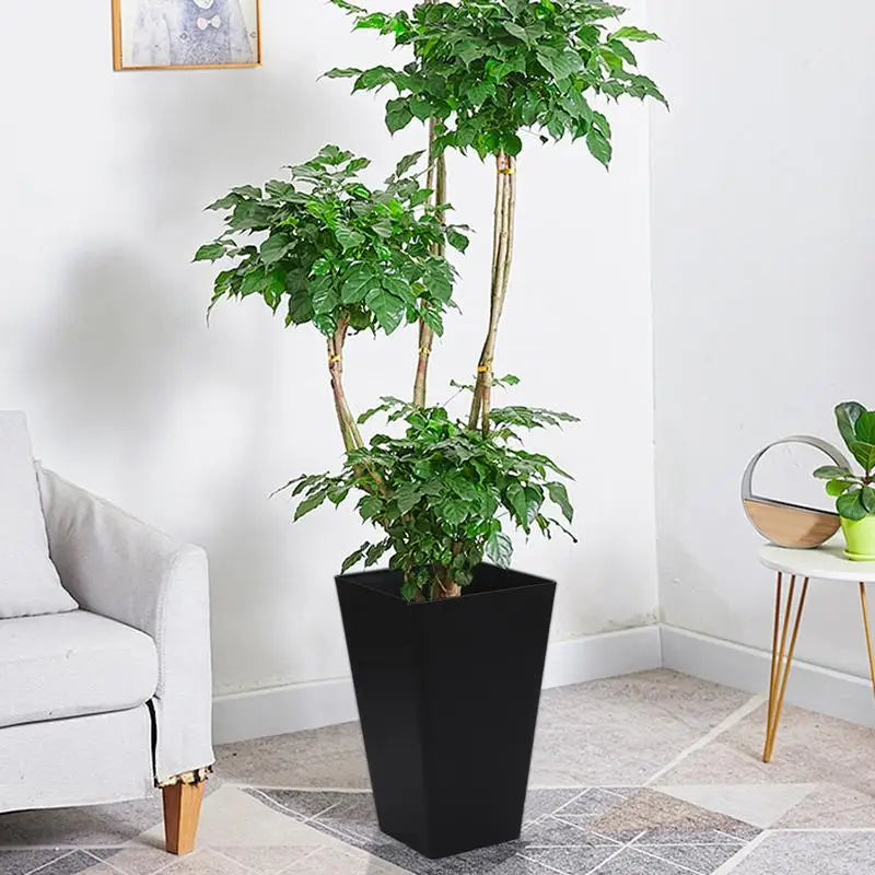 Large Square Flower Pots Resin Decorative Flower Pots Flower Pots Outdoor Plant Decoration Outdoor Flower Pots Flower Box