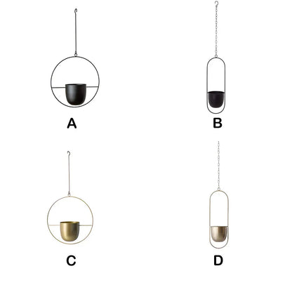 Nordic Metal Hanging Chain Planter | Vase Holder | Durable | Multipurpose