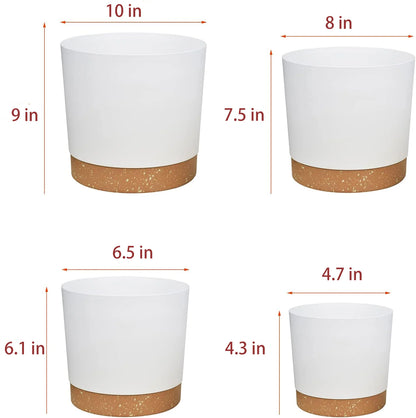 Lightweight, Aesthetics, Large, High-quality Flower Plant POTS with Drainage