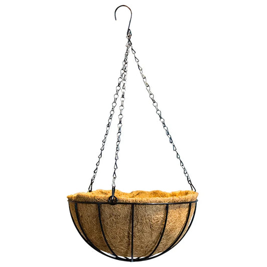 Iron Hanging Rattan Planter | Rust-Proof | Vintage elegance