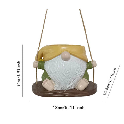 Charming Resin Hanging Dwarf Planter, Succulent Plant Pot for Indoor Outdoor Use