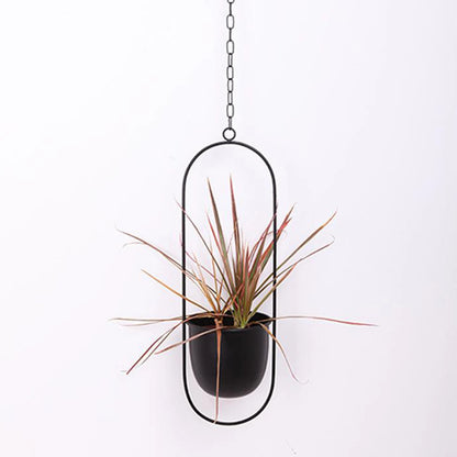 Metal Hanging Planter Basket Wall Ceiling Flowerpot Decorative Balcony