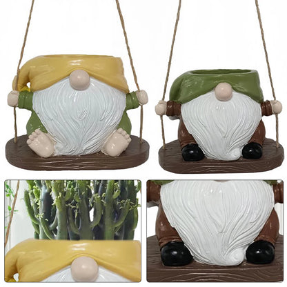 Hanging Planter Pot Resin Hanging Dwarf Planter Creative Cute Plant Succulent Pots for Indoor Outdoor Plant