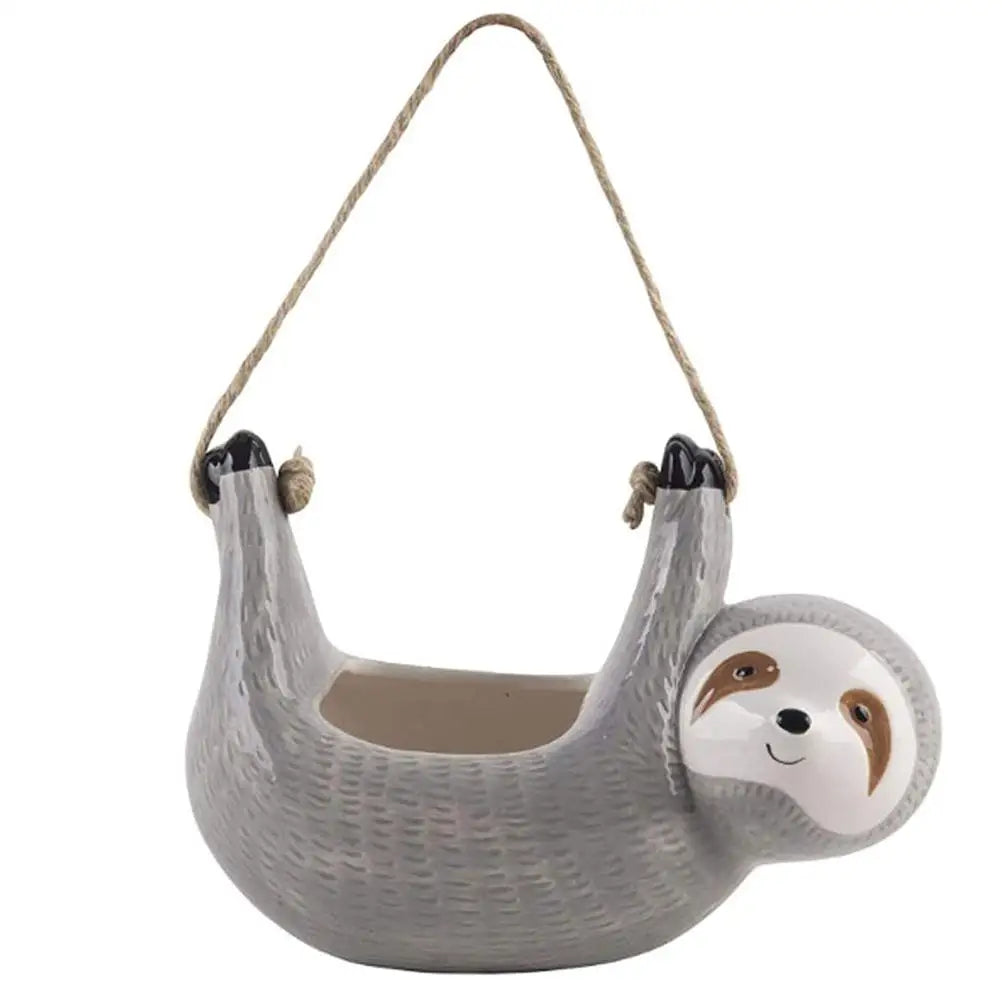 Flowerpots Outdoor Planters Succulent Plant Pots Sloth Hanging Planter Hanging Flower Pots Indoor Outdoor Home Garden Decor