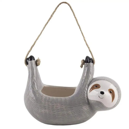 Flowerpots Outdoor Planters Succulent Plant Pots Sloth Hanging Planter Hanging Flower Pots Indoor Outdoor Home Garden Decor