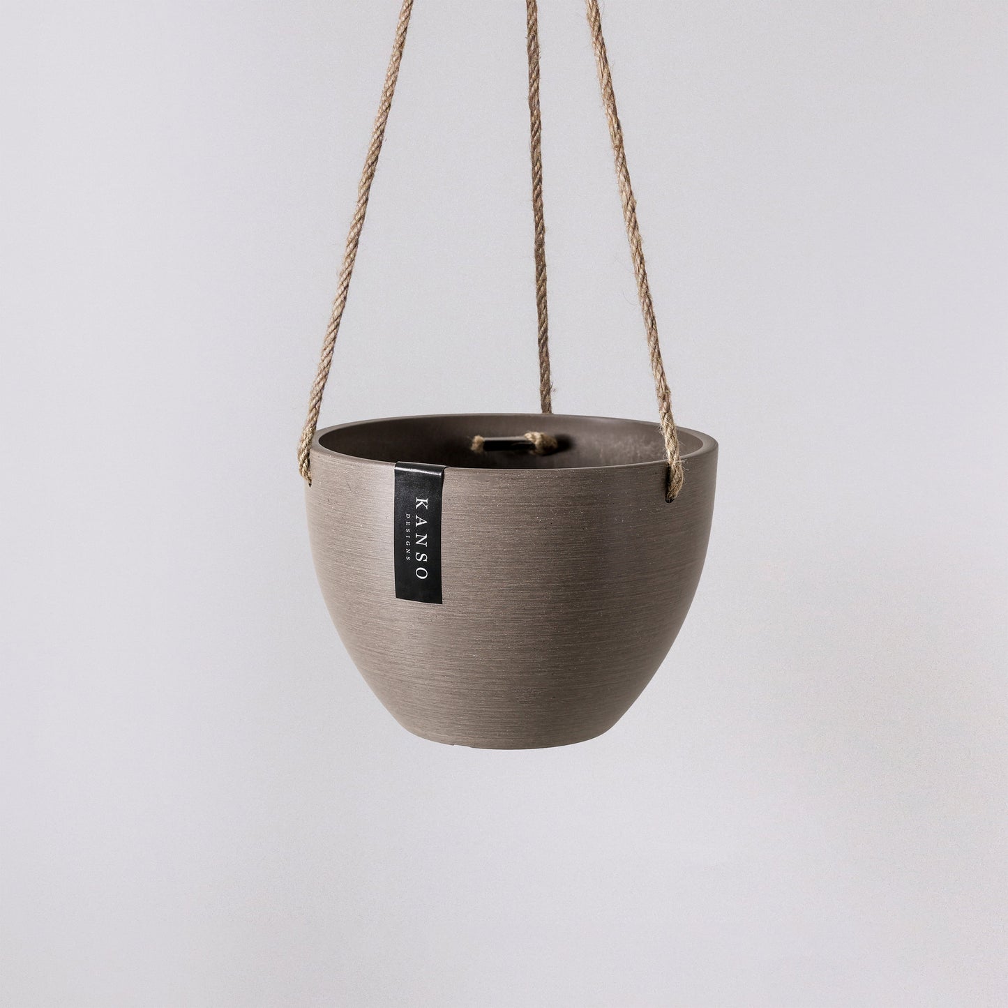 Hanging Planter Pot with Drainage Hole | Indoor Hanging Pots| 8" or 12" Succulent Plant Pot | Imitation Concrete Ceramic Hanging Planter Pot